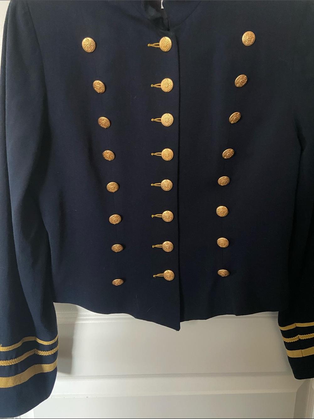 Karen Kane Vintage Military-Style Women's Jacket with Gold Buttons - Picture 11 of 11